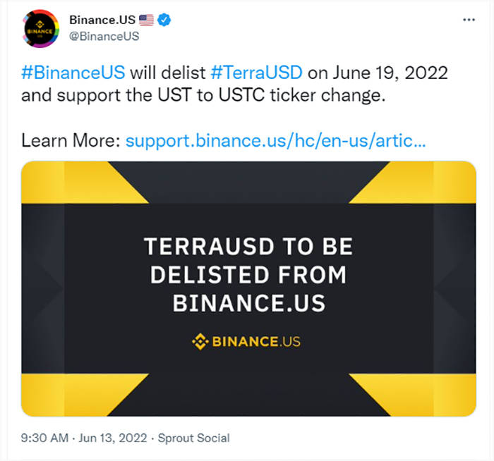 Binance.US 遭集体诉讼<strong></p>
<p>binance</strong>，它在Terra事件中对投资者究竟做了什么？