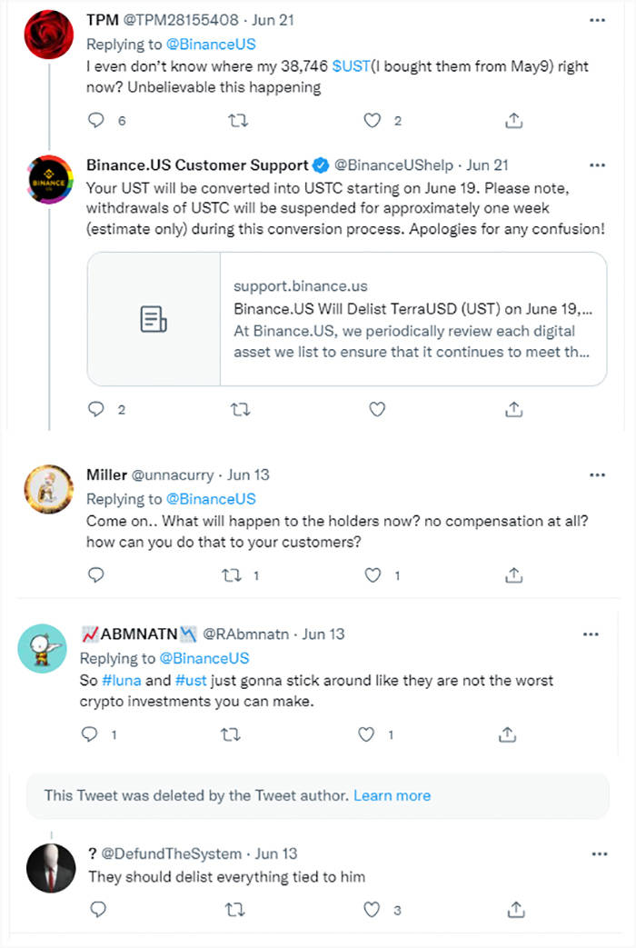 Binance.US 遭集体诉讼<strong></p>
<p>binance</strong>，它在Terra事件中对投资者究竟做了什么？