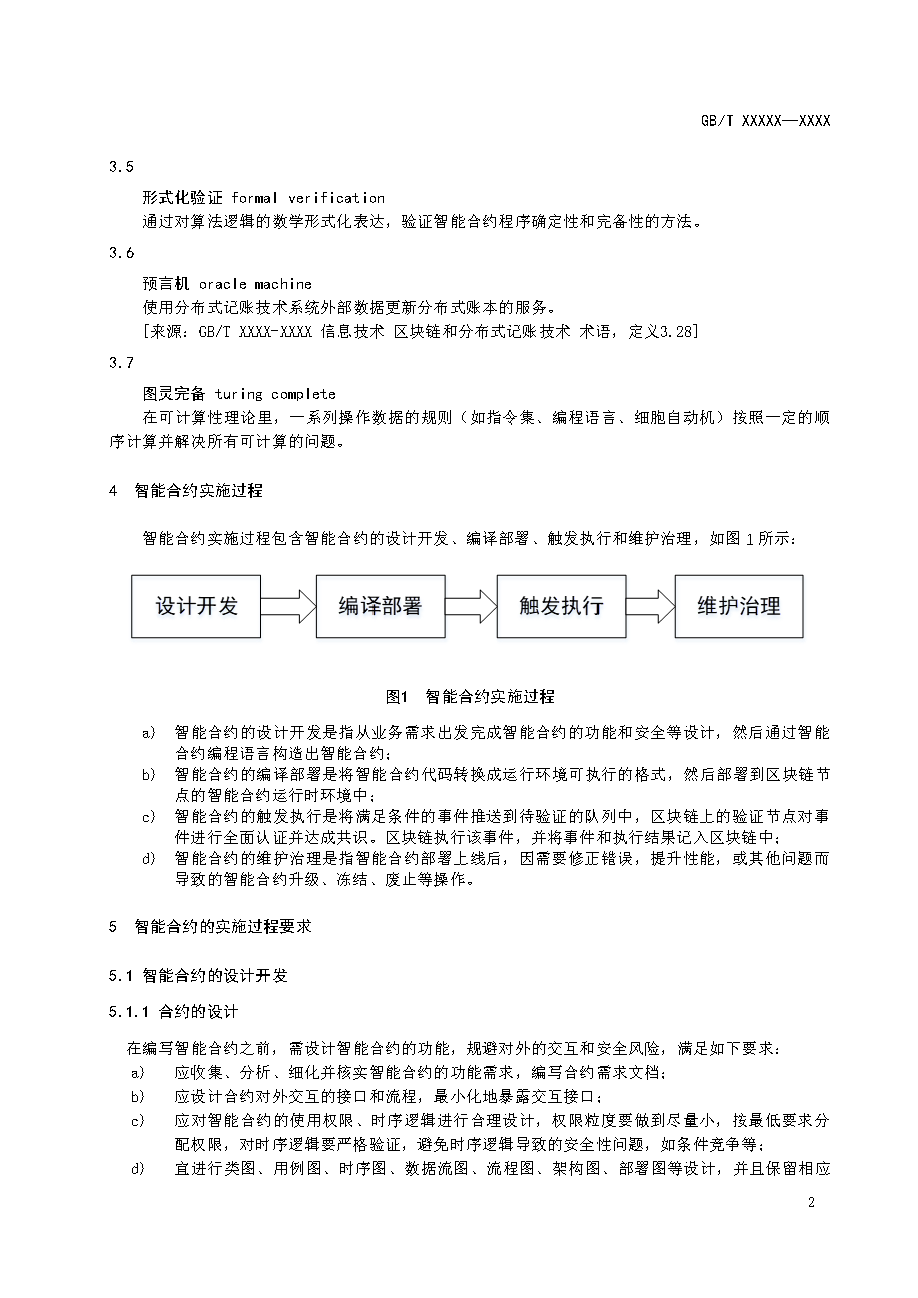 区块链和分布式记账技术 智能合约实施规范 -征求意见稿
