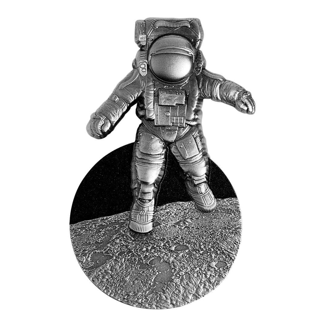 【新品到货】“独行月球”宇航员纪念币<strong></p>
<p>太空币</strong>，异形高浮雕！超级好看！
