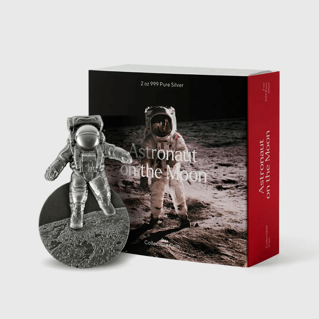 【新品到货】“独行月球”宇航员纪念币<strong></p>
<p>太空币</strong>，异形高浮雕！超级好看！