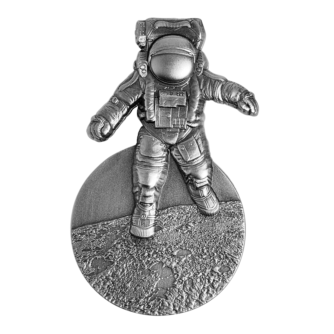 【新品到货】“独行月球”宇航员纪念币<strong></p>
<p>太空币</strong>，异形高浮雕！超级好看！