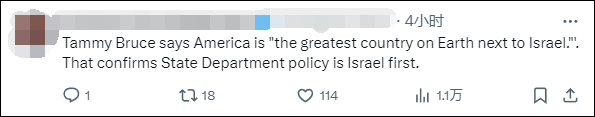 美国国务院发言人称“美国是仅次于以色列的最伟大国家”<strong></p>
<p>BITOP</strong>，遭网民“围剿”